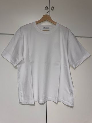 Camiseta básica Zara hombre blanca
