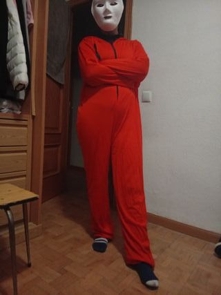 Disfraz rojo talla única