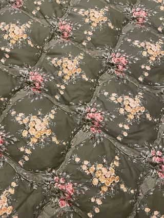 Trapunta piuma d'oca anni '50 floreale