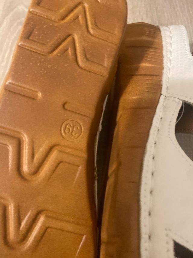 Sandalias cuña blancas talla 39.5