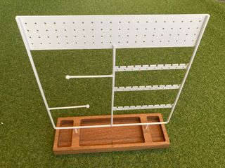 Organizador de Joyas Blanco y Madera
