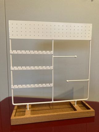 Organizador de Joyas Blanco y Madera