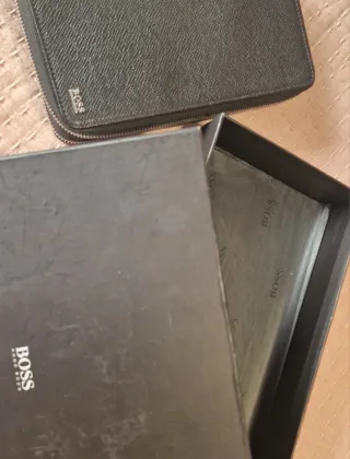 Cartera Hugo Boss Piel Negra Hombre
