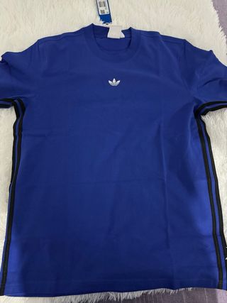 Camisetas Adidas Azul Talla L