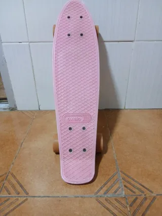 Monopatín rosa Oxelo ruedas anchas