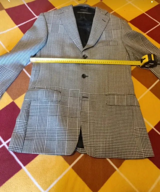 Giacca Uomo Versace Grigio Nero