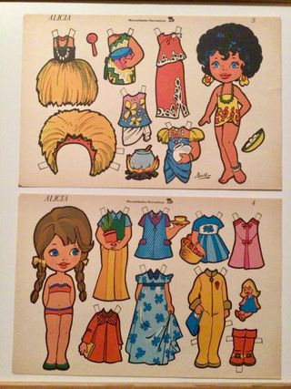 Muñecas Sima Alicia Recortables Completa