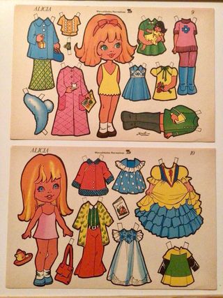 Muñecas Sima Alicia Recortables Completa