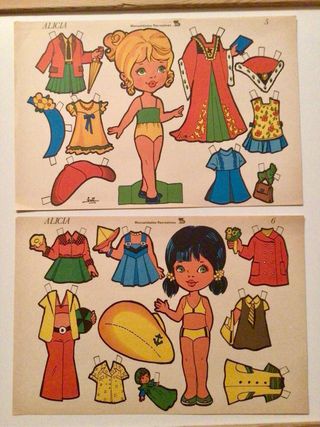 Muñecas Sima Alicia Recortables Completa
