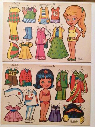 Muñecas Sima Alicia Recortables Completa