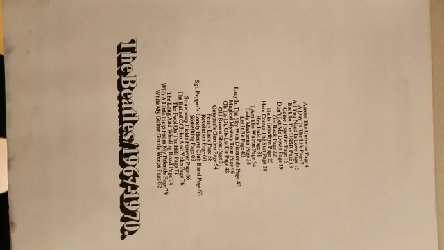 Partituras The Beatles 1967-1970