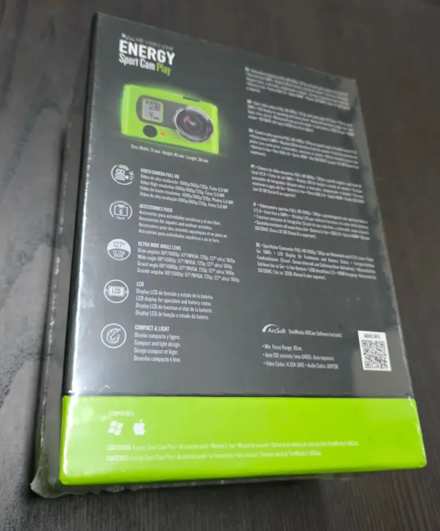 Energy Sport Cam Play Full HD Video Cam