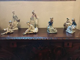 Figuras de porcelana estilo Lladró Nao
