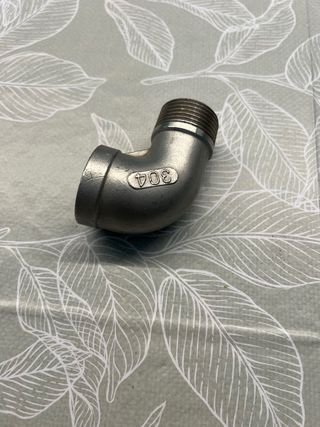 Gomito inox 150
