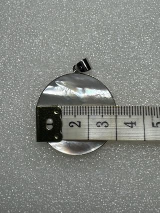 Colgante Nácar Plata Flor