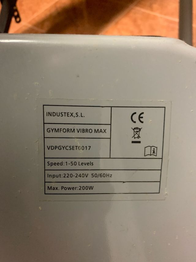 Piattaforma vibrante Gym Form Vibro Max