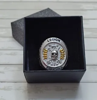 OFERTA SELLO LEGIÓN BAÑO PLATA. TALLAS POR MM DEDO
