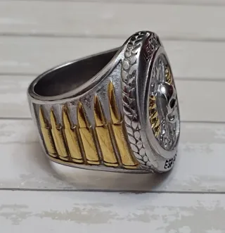 OFERTA SELLO LEGIÓN BAÑO PLATA. TALLAS POR MM DEDO