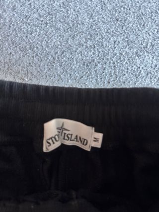 Stone Island Pantalón Corto Negro Talla M