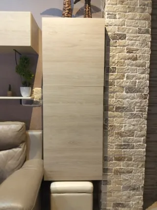 Armario de madera con dos alruras