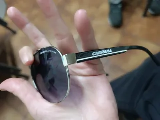 Óculos de Sol Carrera Preto e Prata