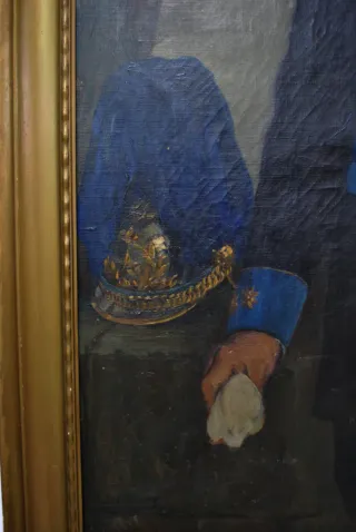 Retrato militar antiguo