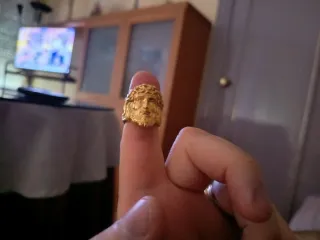 Anillo Cabeza Cristo Oro Golfi Nuevo