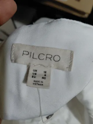 Vestido blanco d encaje mujer anthropologie pilcro