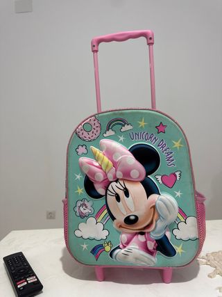 Mochila Carrito Minnie Unicornio Infantil