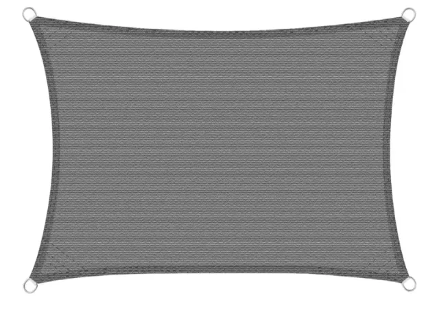 Toldo vela gris rectangular