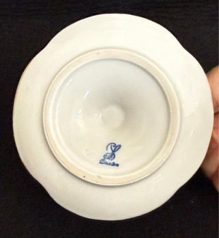 Antico portacandela porcellana Dresden