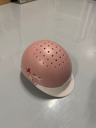 Casco Equitación Niños Rosa Fouganza