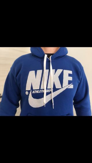 Felpa Nike Blu con Cappuccio