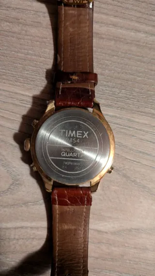 Orologio Timex Uomo Pelle Marrone Oro