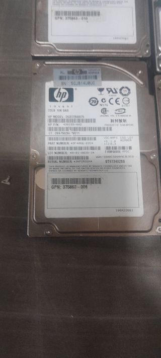 Discos Duros Servidor HP, Seagate, Sun