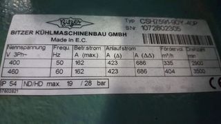 Compresor Tornillo Bitzer 90cv