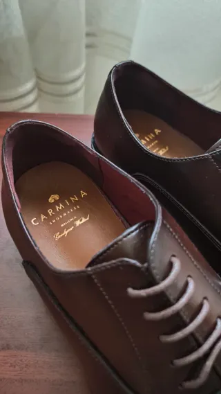Zapatos Carmina Oxford Marrón Oscuro
