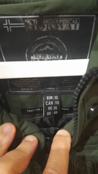 Chaqueta Geographical Norway Verde XL 