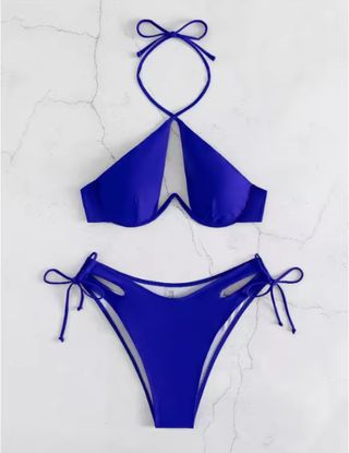 Bikini azul nuevo talla M