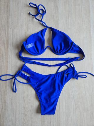 Bikini azul nuevo talla M