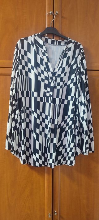 Blusón Talla Grande 44/46 Licra Fría