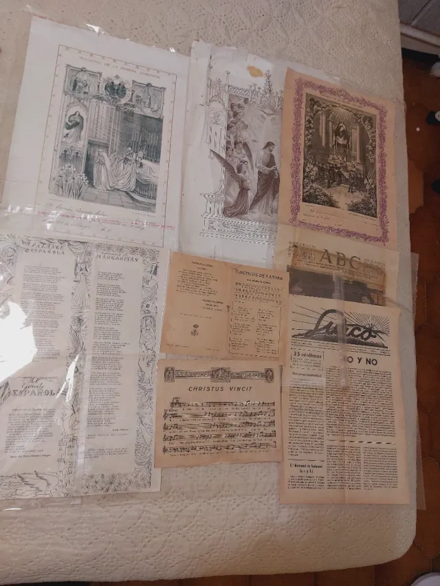 Litografías folletos etc. antiguos Siglo XIX-XX