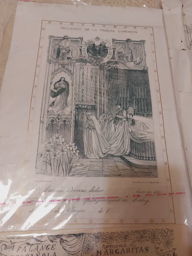Litografías folletos etc. antiguos Siglo XIX-XX