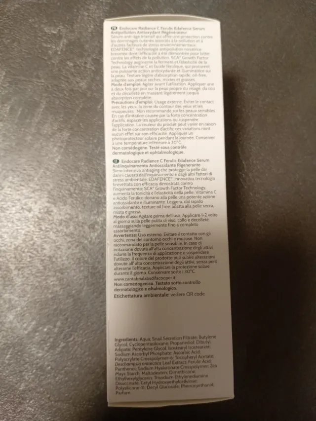 Endocare C Ferulic Edafence Serum