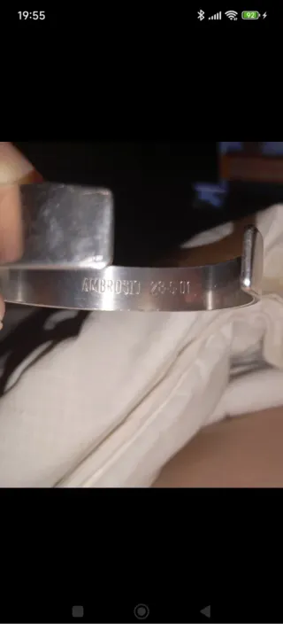 Pulsera Yves Saint Laurent Plata de ley maciza