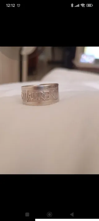 Pulsera Yves Saint Laurent Plata de ley maciza