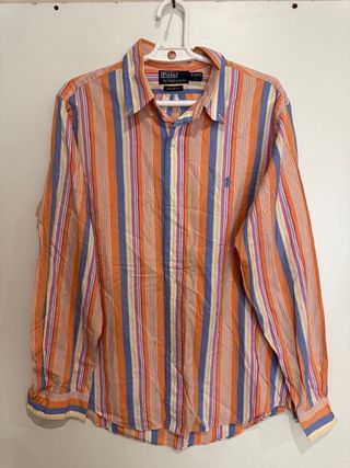 Camisa Polo Ralph Lauren Rayas Talla L