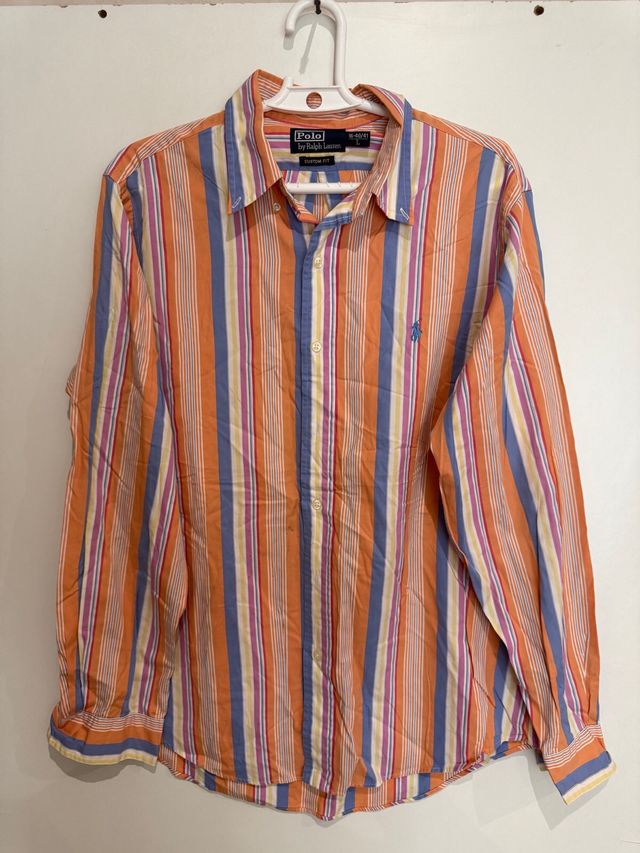 Camisa Polo Ralph Lauren Rayas Talla L
