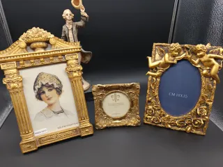 Cornice portafoto dorata stile barocco