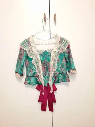 Vestido Fallera Niña Verde 10-11 Años